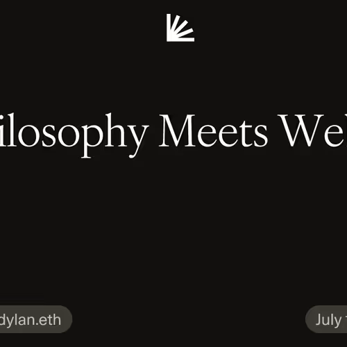 Philosophy Meets Web3!