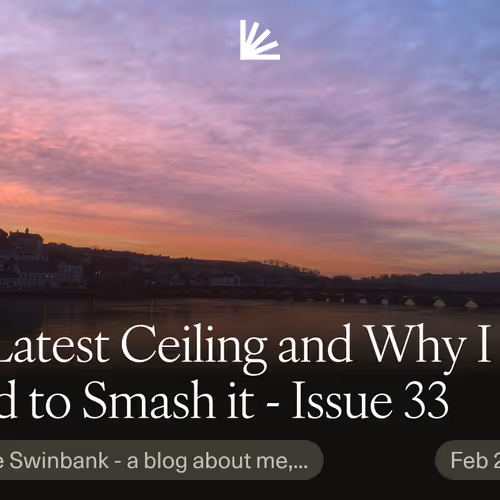 My Latest Ceiling and Why I Need to Smash it - Issue 33
