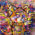 Red Matic Picasso Panda