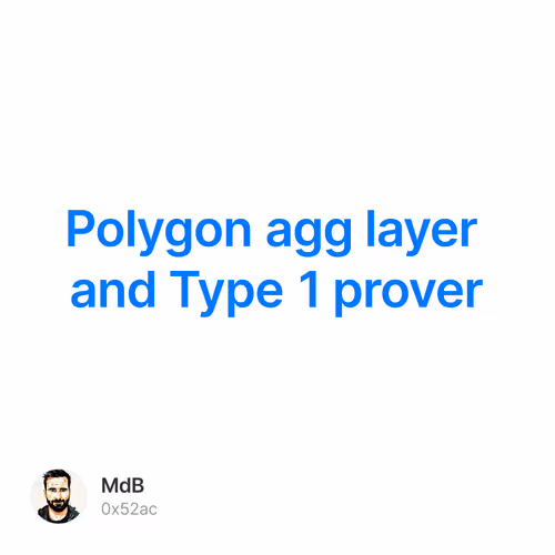 Polygon agg layer and Type 1 prover