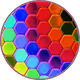Hexagon mosaic art