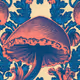 Vintage Ornate Mushroom - Polygon