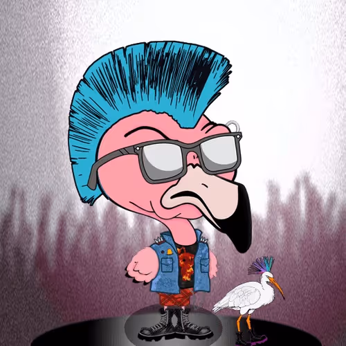 Punk Flamingo by fettskull x Reddit Collectible Avatars