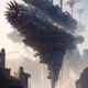 a futuristic ship