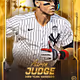 New York Yankees® Aaron Judge American League Base Golden 13 Super Rare