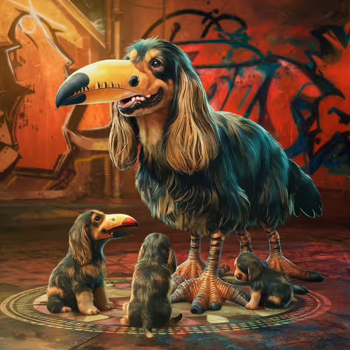 Toucan Spaniel & Family