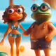 Pepe and his girlfriend