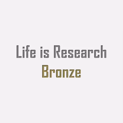 Life is Research [Bronze]