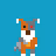 Teddy in a pixelated world