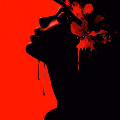 Crimson Bloom: The Unspoken Voice of Woman