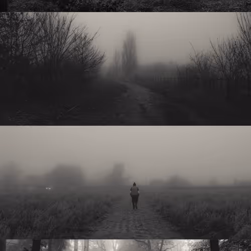 The lonely walk back home