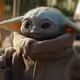 Yoda baby in a business suit