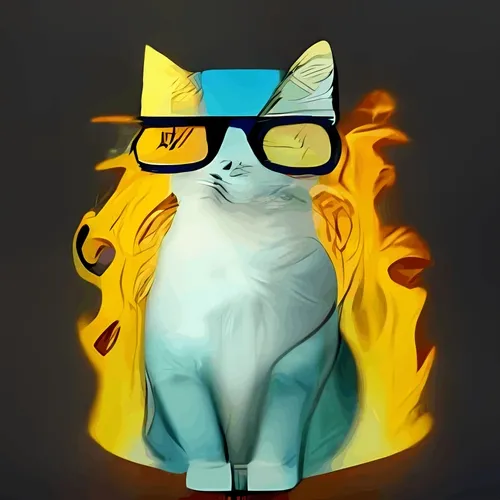 Cool Cat Water And Fire