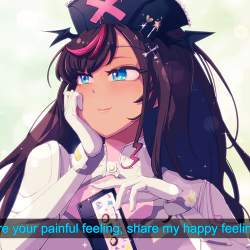 share your painful feelings, share my happy feelings