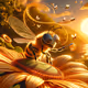Sunset Serenades: A Bee's Whimsical Journey