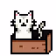 pixel cat by