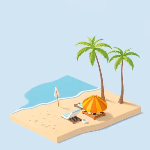 Isometric Beaches Polygon