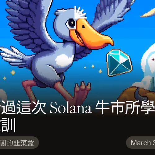 從錯過這次 Solana 牛市所學到的教訓