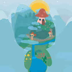 Mushroom House by Alicia Freeman x Reddit Collectible Avatars