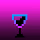Pixel Wine Glass