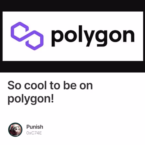 So cool to be on polygon!