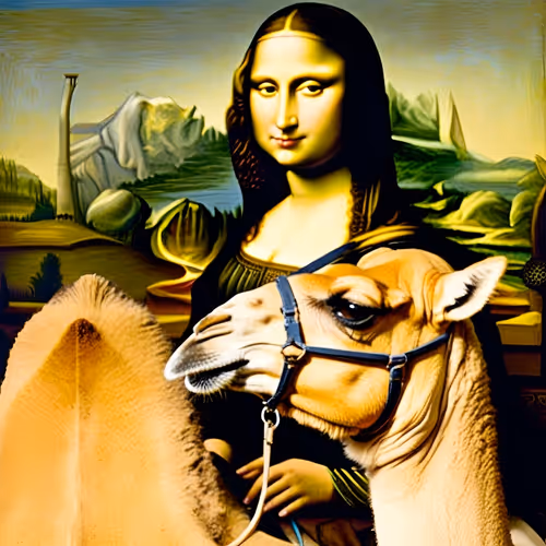 "Desert Reflections: Camels through the Artistic Lens"