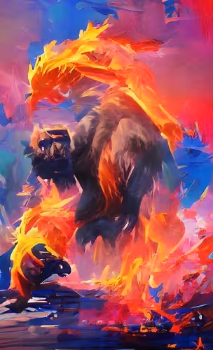 Kong fighting Inferno
