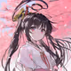 桜街道を歩く天使