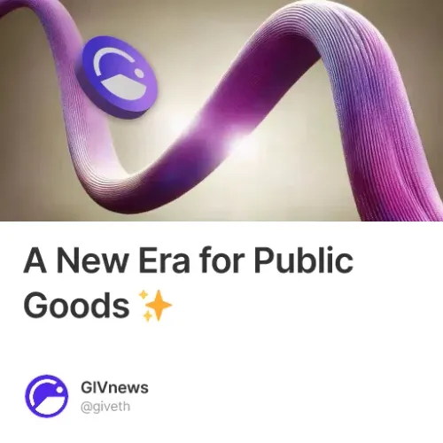 A New Era for Public Goods ✨