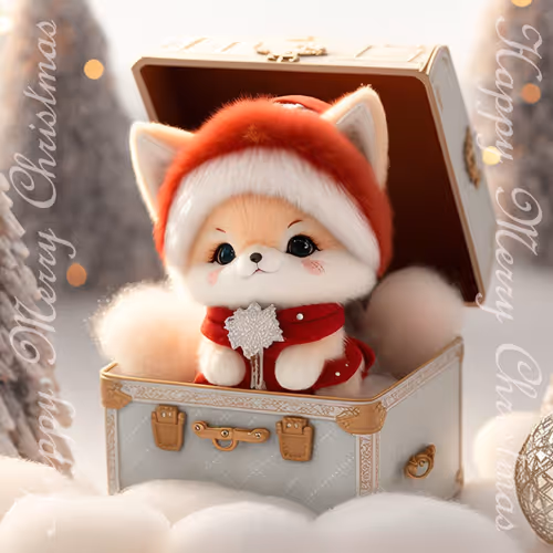 No.X003 ちびもふ -Chibi Mofu- Happy Merry Christmas Edition