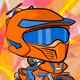 Team Orange Motorbike by RocketMoonApe  x Reddit Collectible Avatars