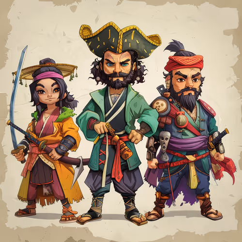 PIRATES, SAMURAIS, ASSASSINS