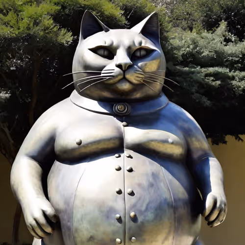 Fat Cat Sculptures Art