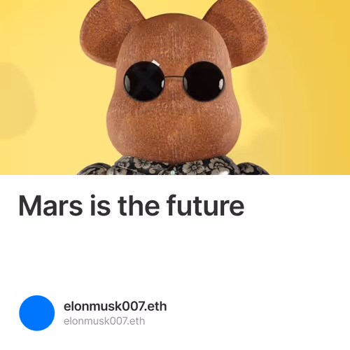Mars is the future