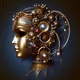 Abstract art made of jewels created with AI
