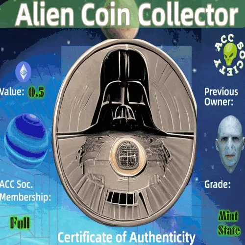 Alien Coin Collector CoA