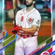 Cincinnati Reds® Mike Moustakas 2B Base Motion Rainbow 368 Rare