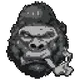 Angry smoking Ape