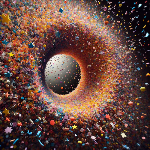 Confetti hole