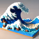 Hokusai's 3D Polygon: 41 Unique NFTs