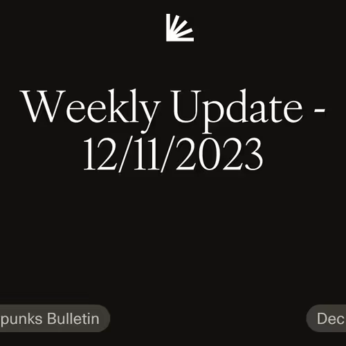 Weekly Update - 12/11/2023