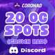 MONAD TESTNET - 20 OG spots from Coronad
