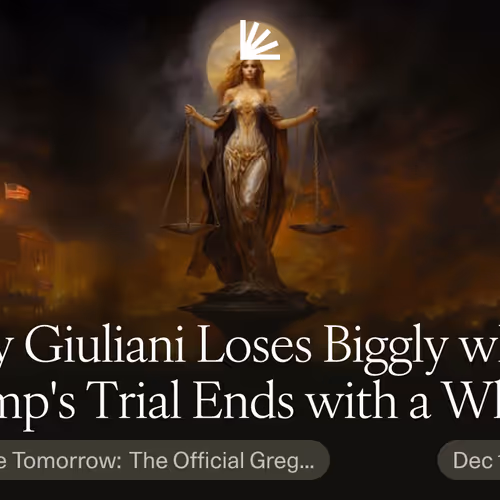 Rudy Giuliani Loses Biggly while Trump's Trial Ends with a Whimper