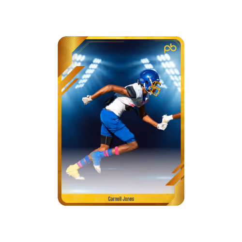 Carnell Jones's Playbook Athlete Player Card