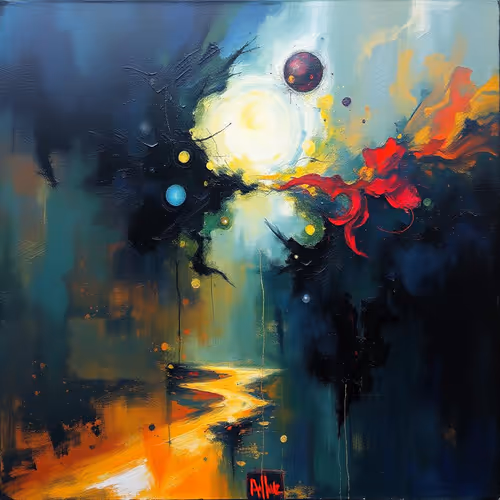 Light vs. Darkness: A Surreal Journey