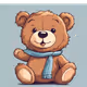 Cute happy teddy bear