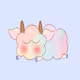Lazy Pastel Sheep