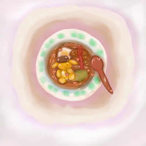 curry hug in a bow