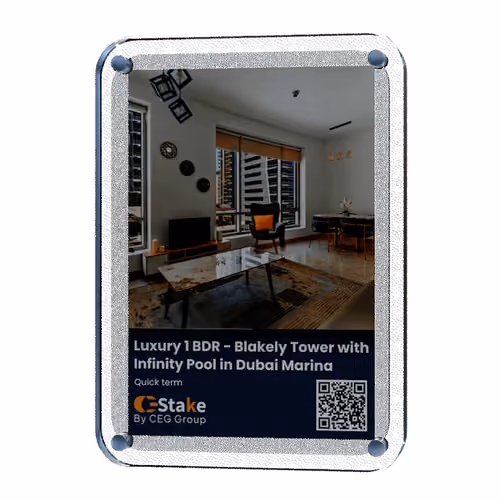 Luxury 1 BDR - Blakely Tower with Infinity Pool in Dubai Marina