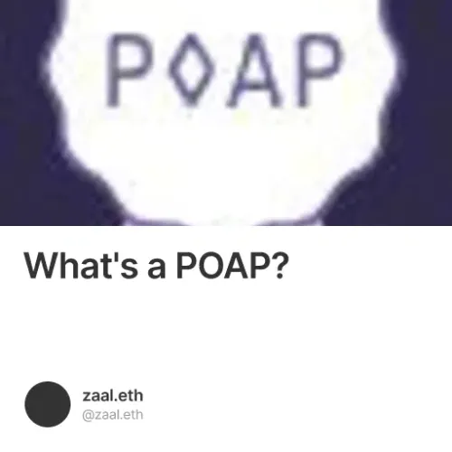 What's a POAP?
